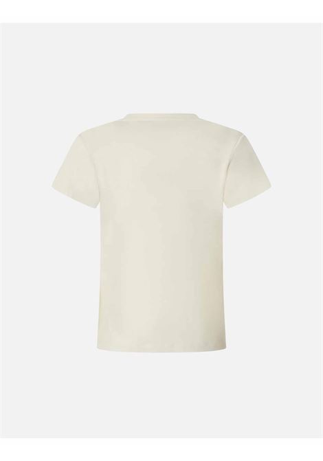 T-shirt maniche corte con ricamo gioiello Love Birds PINKO | T-shirt | 1003320 A24EZ12